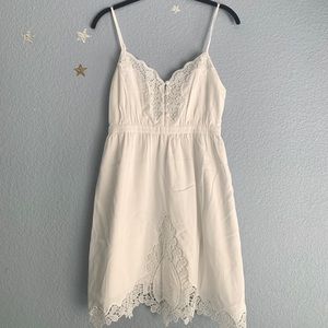 Urban Outfitters Pins and Needles White Crotchet Dress